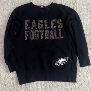 Eagles Football Black Sweatshirt